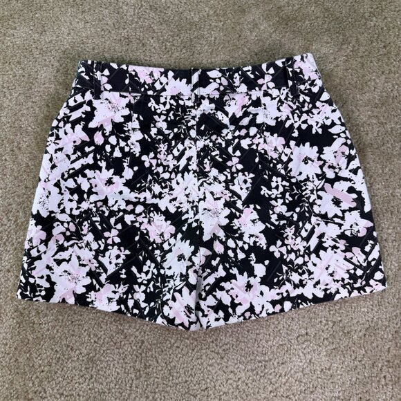 EXPRESS Shorts Women's Shortie High Rise Shorts Size 4 29 x 3 Floral E675 - Picture 6 of 10